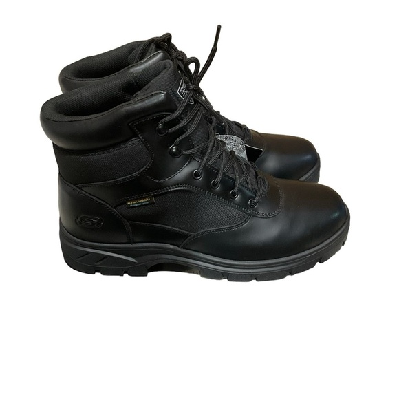 Skechers Tactical Men’s New Wascana Benin Work Boots, Black, 13 - Picture 6 of 9